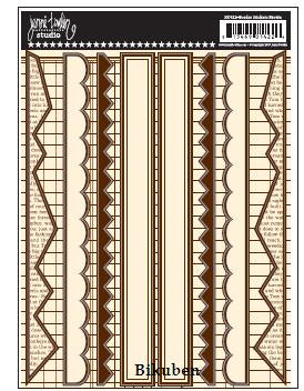 Jenni Bowlin: Border Stickers BROWN