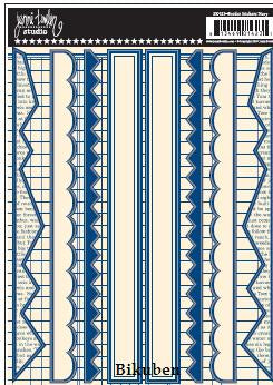 Jenni Bowlin: Border Stickers NAVY