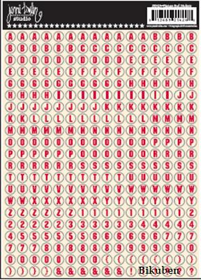 Jenni Bowlin: Vintage Red Stickers