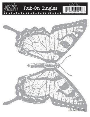 Jenni Bowlin: Butterfly - Silver  Rub On