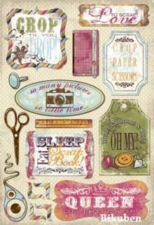 Karen Foster: Love to Scrap Stickers