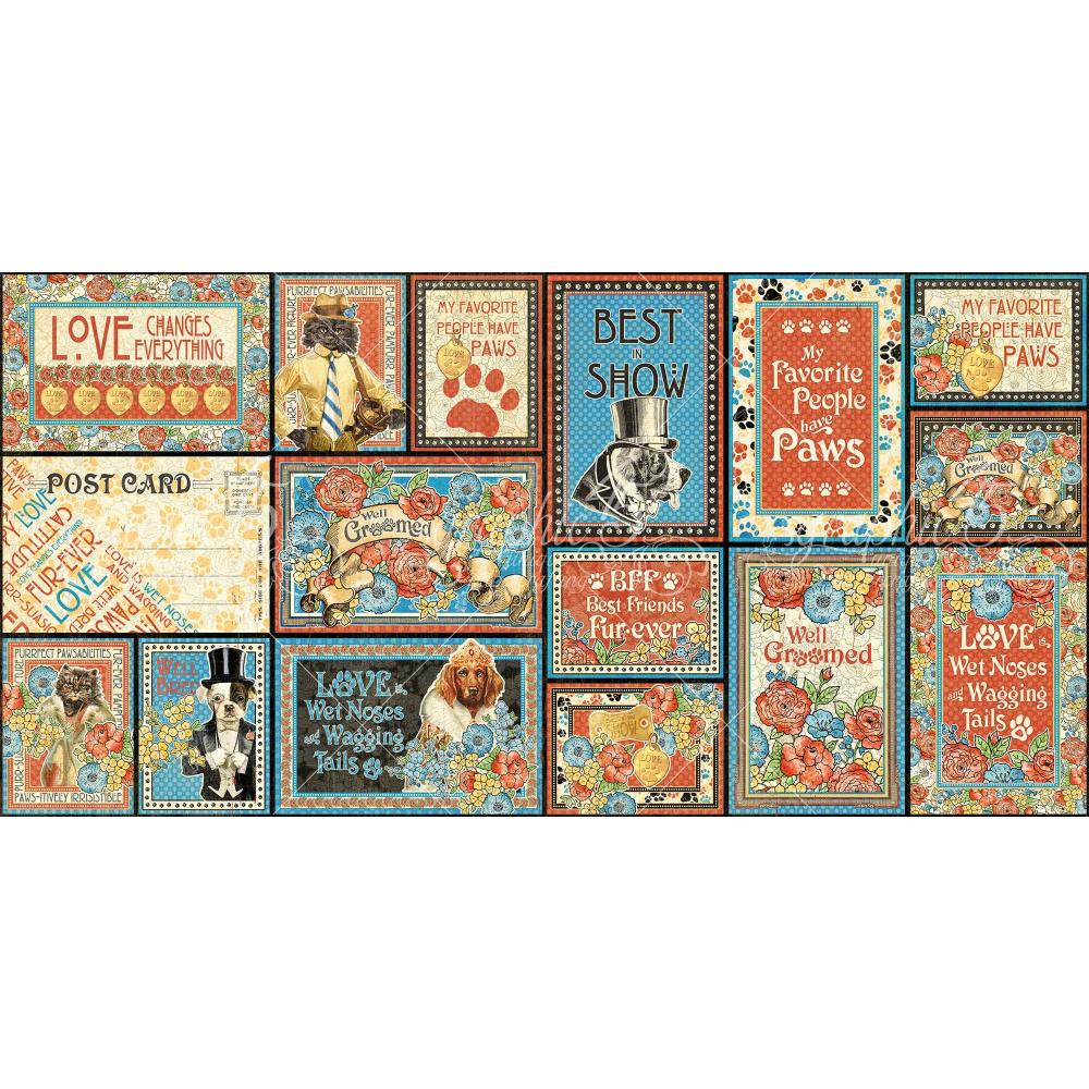 Graphic 45 - Well Groomed - Ephemera Cards