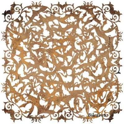 Basic Grey: Eerie - Doilies KRAFT     12 x 12"