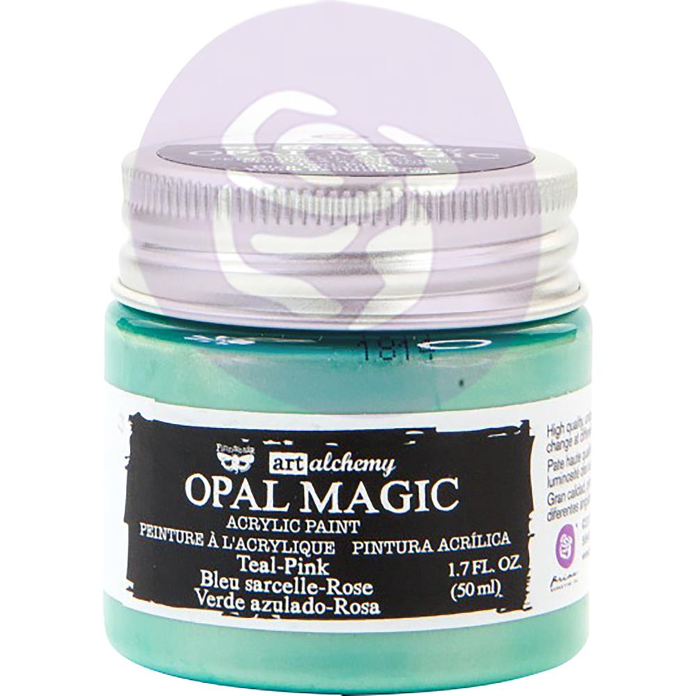 Prima - Art Alchemy by Finnabair - Acrylic Paints - Opal Magic - Teal-Pink