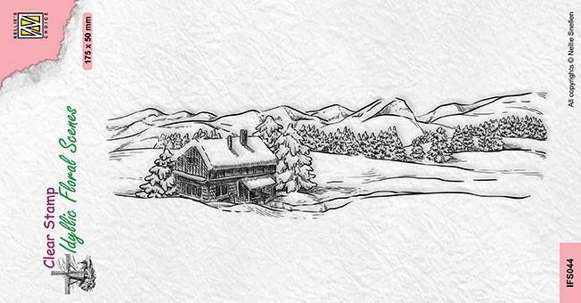 Nellie Snellen - Clearstamp - Slimline - Snowy Landscape