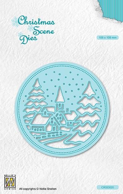 Nellie Snellen - Christmas Scene Dies - Snowy Village