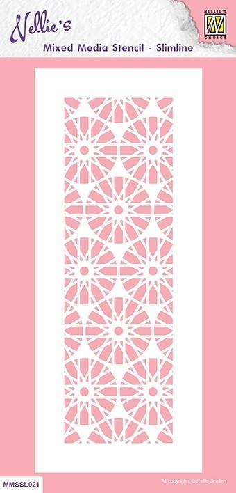 Nellie Snellen - Mixed Media Stencil - Slimline Crystal