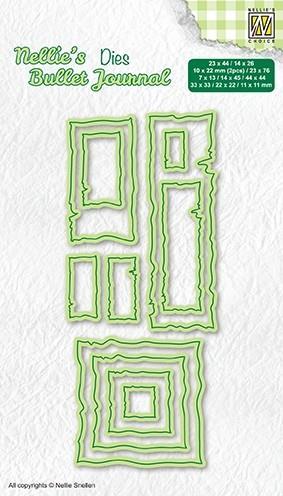 Nellie Snellen - Bullet Journal Dies - Frames