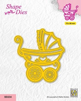 Nellie Snellen - Shape Dies - Baby Carriage