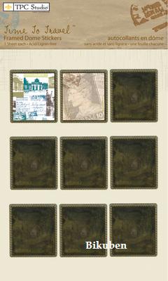 TPC Studio: Time to Travel - Framed Dome Stickers