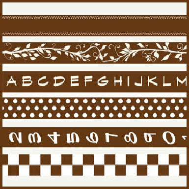 7gypsies: Gaffer tape 6 pk - chocolate brown