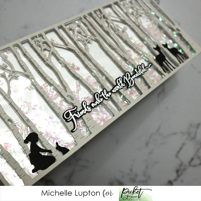 Picket Fence - Dies - Slim Line - Woods Cover Plate