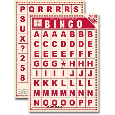 Jenni Bowlin: Bingo Card - Alpha Red