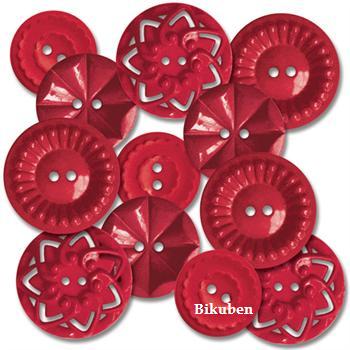 Jenni Bowlin: Red  Buttons - Vintage Style