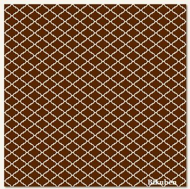 MME: LUSH - Brown Diamonds Paper  (flocked) 12 x 12"