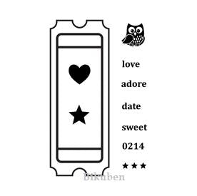 Maya Road: Create a Ticket - Singleton Clear Stamp