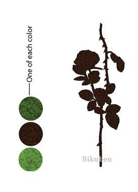 Prima: De Vines - Single Rose Felt Stems