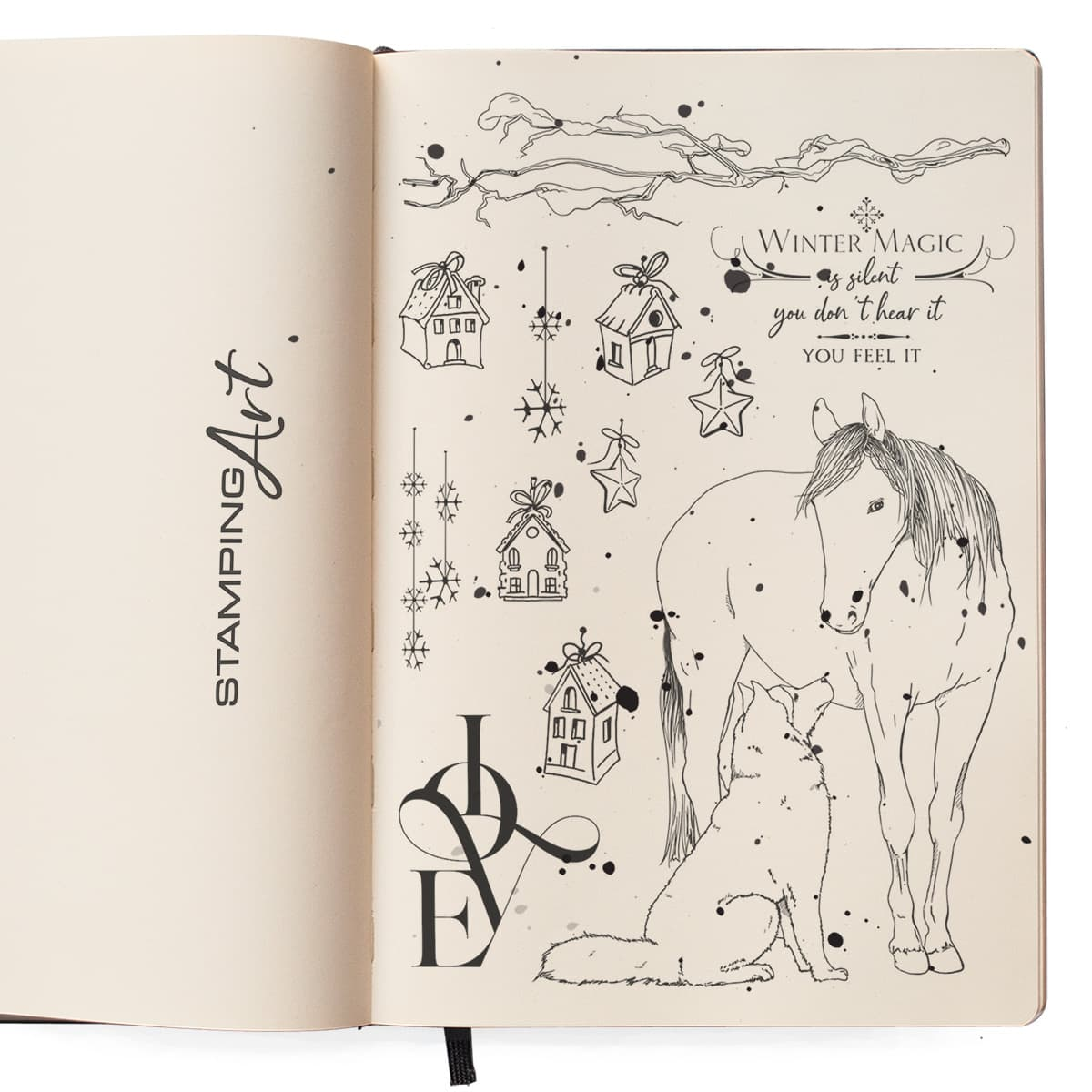 Ciao Bella - Clear Stamps - The gift of love - Winter Magic