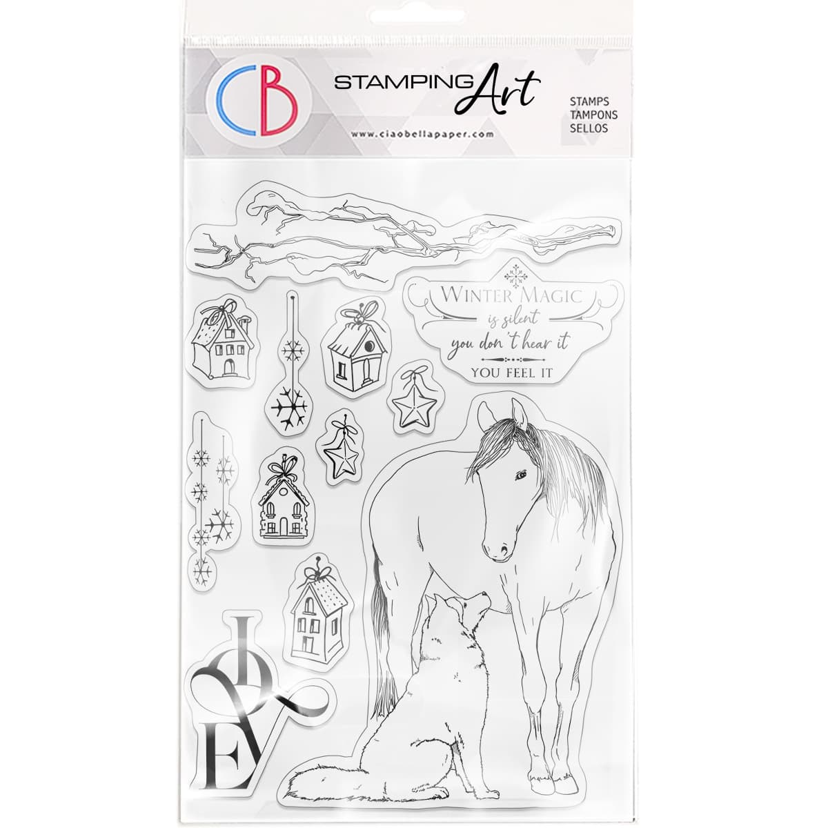 Ciao Bella - Clear Stamps - The gift of love - Winter Magic