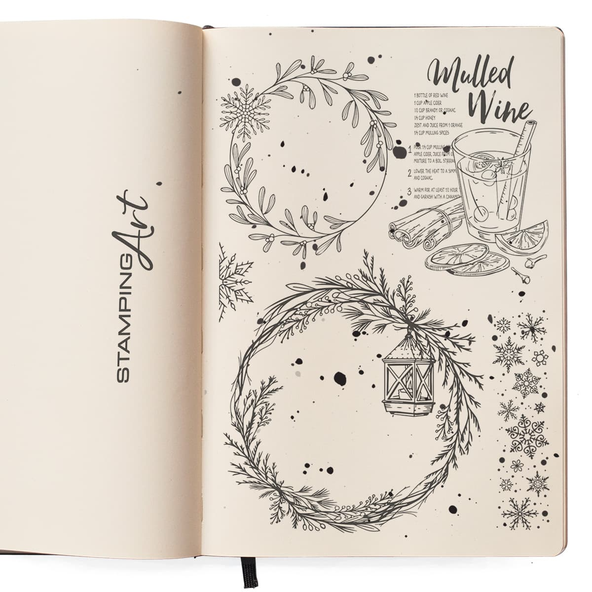 Ciao Bella - Clear Stamps - The gift of love - Wreaths & Mulled Wine