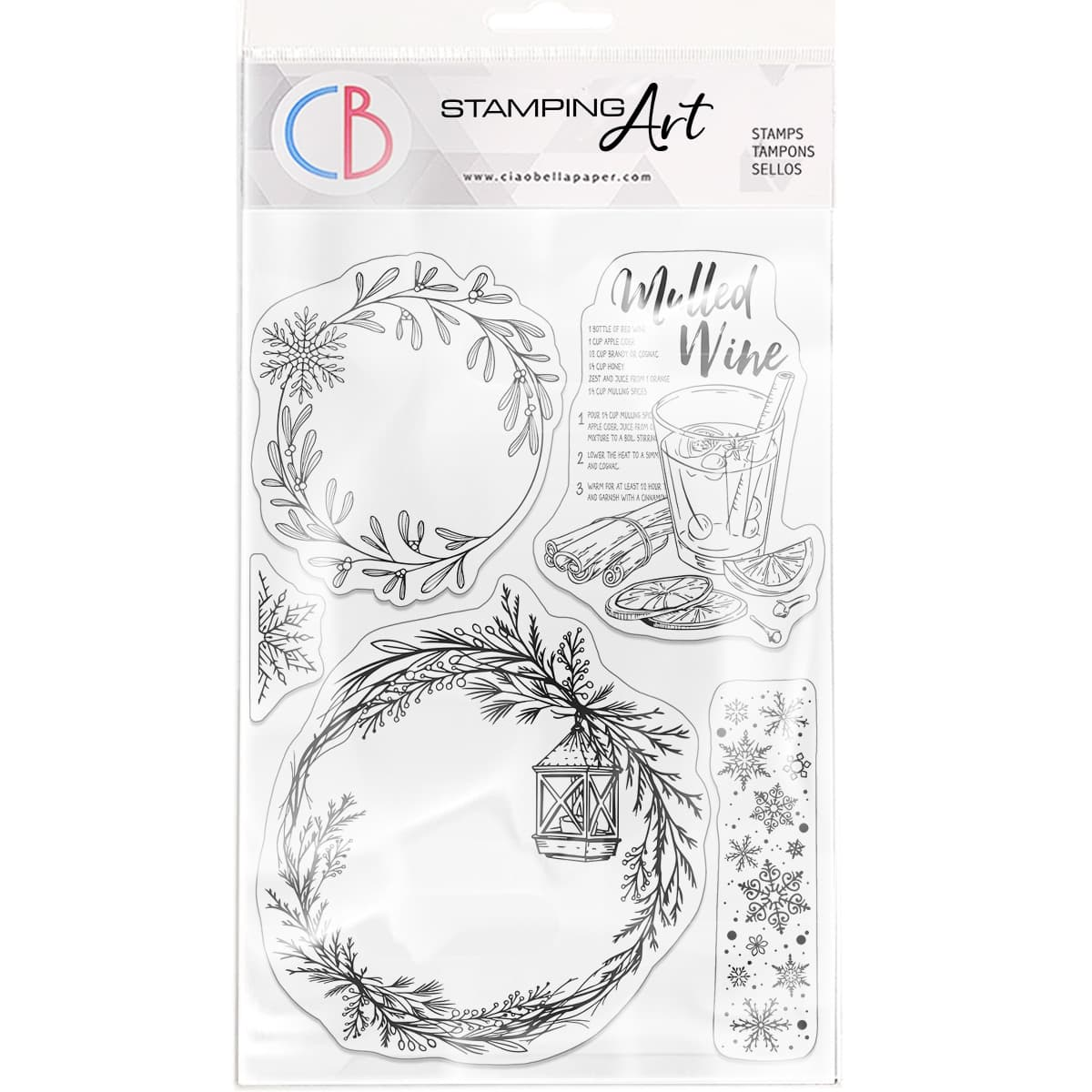 Ciao Bella - Clear Stamps - The gift of love - Wreaths & Mulled Wine