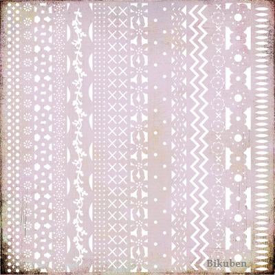 Basic Grey: Kioshi - Doilies RIBBON PURPLE     12 x 12"