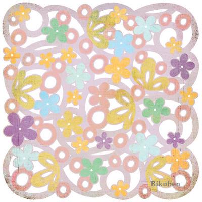 Basic Grey: Kioshi - Doilies POSIES       12 x 12"