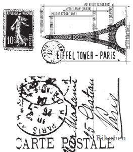 Tim Holtz Collection: I SEE PARIS   Stamps