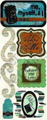 BoBunny: Mamarazzi: This is Me  Cardstock Stickers