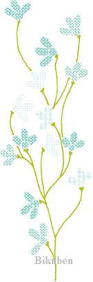 Prima: Iron on - BLUE BABY BREATH