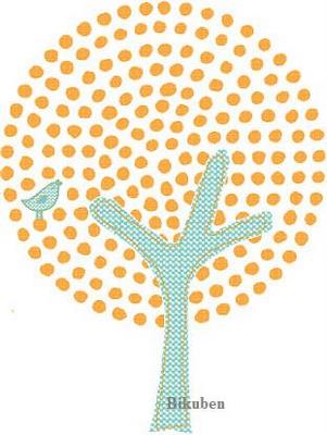 Prima: Iron on - ORANGE TREE