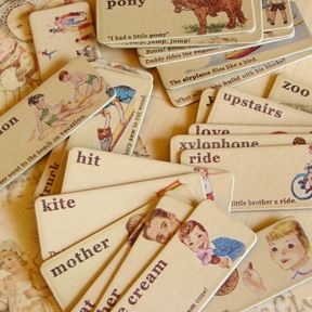 Melissa Frances: Vintage Attic Treasures - Boy Flash Cards