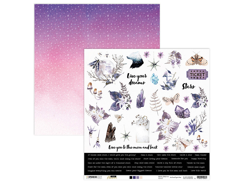 Studiolight - Moon Flower - SCRAP 85 - 12 x 12" Moonflower