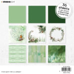 Studiolight - Winter Garden - Green - Paper Pad   - 6 x6 "