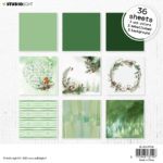 Studiolight - Winter Garden - Green - Paper Pad - 6 x6 "