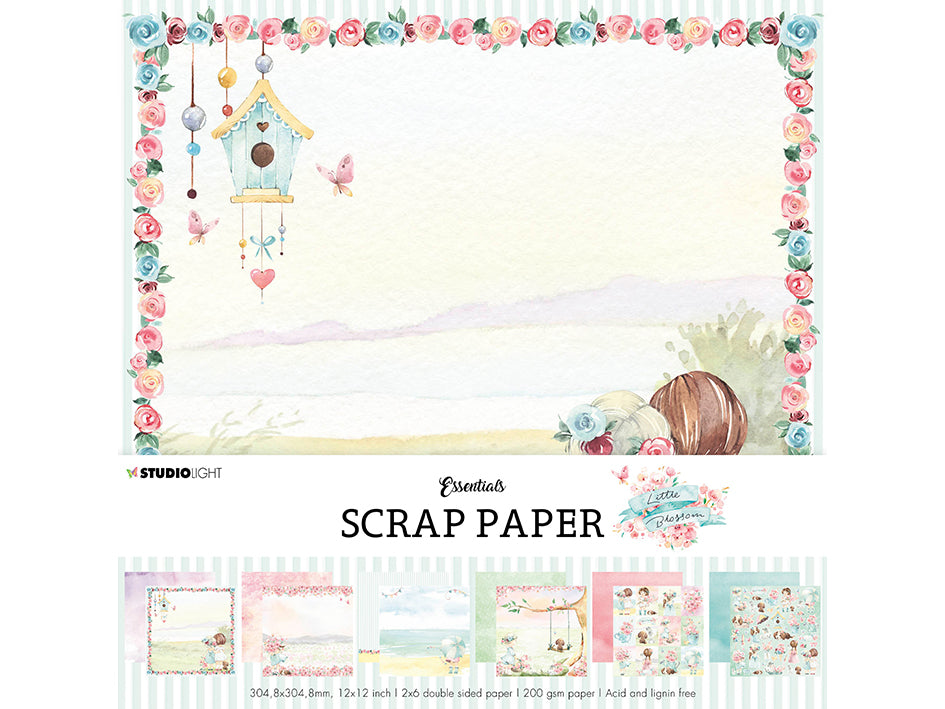 Studiolight - Little blossom - Background papers - 12 x 12"