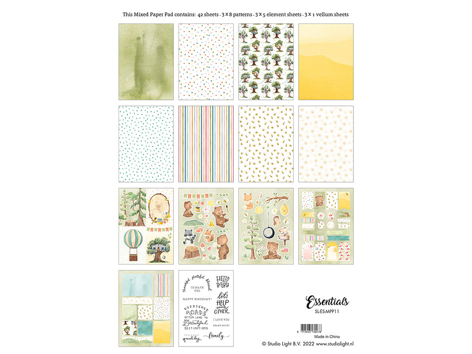 Studiolight - Essentials - Mixed Paper Pad 11 - A5