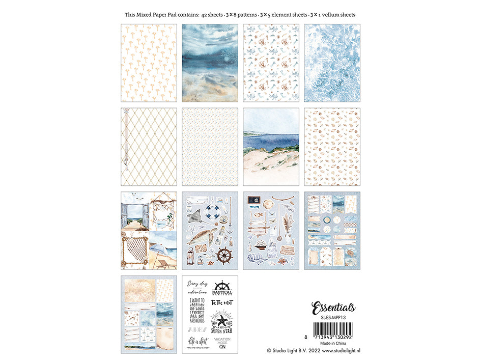 Studiolight - Essentials - Mixed Paper Pad 13 - A5