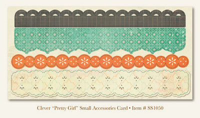 So Sophie - Clever - "Pretty Girl" ACCESSORIES CARD