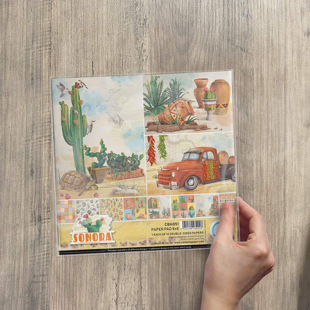 Ciao Bella - Sonora - Paper Pad - 8 x 8"