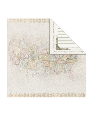Creative Imaginations: US Map 12 x 12"