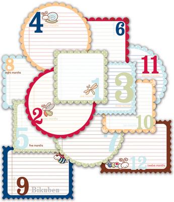 LYB: Snugglebug - Boy 12 Month Journaling Cards