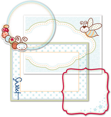 LYB: Snugglebug - Boy Clear Cuts Frames