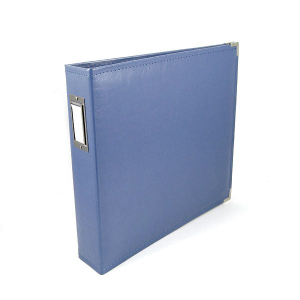 We R MemoryKeepers - Classic Leather Album (Faux) - COUNTRY BLUE - 12 x 12" 3-Ring