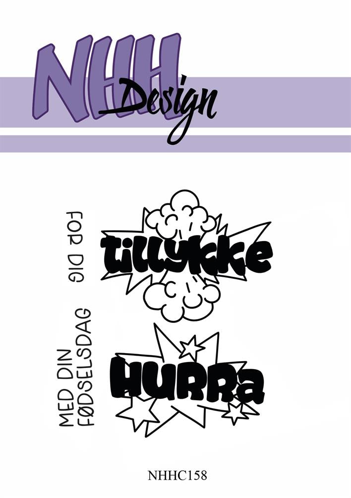 Nellie Snellen - Clearstamp - Tillykke & Hurra