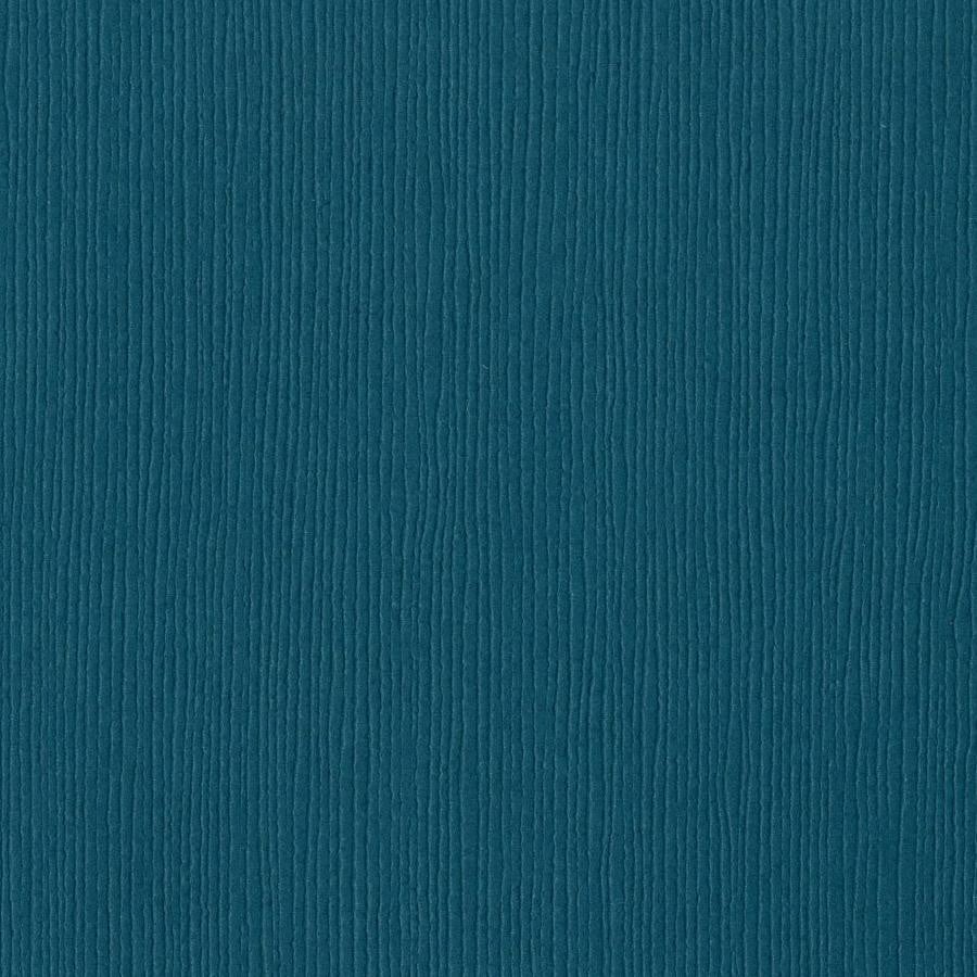 Bazzill - Grass Cloth - Blue Calypso 12x12" blå kartong