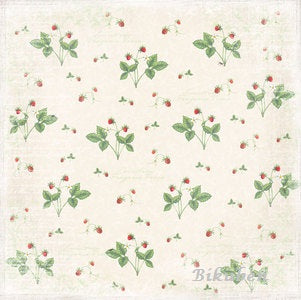 Maja Design: Blomstertid - SMULTRON   12 x 12"