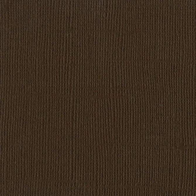 Bazzill - Canvas - BROWN 12 x 12" brun kartong