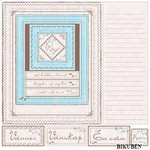 Maja Design: Mina Vänner - Carina klippark 1 12x12"