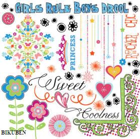 Fancy Pants: About a girl rub-ons